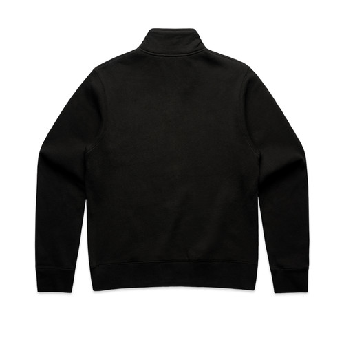 BLACK - BACK wo's-stencil-half-zip-crew-black-back